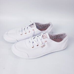 Skechers Bobs B Cute White Womens Slip On Memory Foam Comfort Shoes 8.5 WIDE FIT